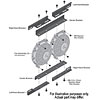 Dual Tornado Fan Mounting Brackets For Tornado 10" Through 16" Single Fans - image 2