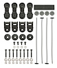 Single to Dual Fan Mounting Kit Includes: Ratcheting Brackets, Nylon Rods & Clips - image 1