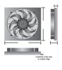 Dual Speed Electric Puller Fan with Aluminum Shroud Universal Fit - image 2