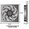 Dual Speed Electric Puller Fan with Aluminum Shroud Universal Fit - image 2