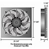 Dual Speed Electric Puller Fan with Aluminum Shroud Universal Fit - image 2
