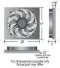 Dual Speed Electric Puller Fan with Aluminum Shroud Universal Fit - image 2
