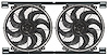 14" Dual Tornado Electric Fans 2700 CFM - image 1