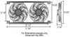 14" Dual Tornado Electric Fans 2700 CFM - image 2