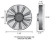 Straight Blade Electric Fan 12" Diameter - image 2