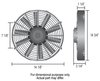 Straight Blade Electric Fan 14" Diameter - image 2