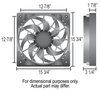 Single Speed Electric Puller Fan with Moulded Shroud Universal Fit - image 2