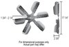 Heavy Duty Flex Fans Diameter: 17-1/4" - image 2