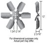 Rigid Race Fan Diameter: 13" - image 2