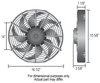 Curved Blade Electric Fan 16" Diameter - image 2