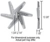 High Performance Stainless Flex Fan 13" Diameter - image 2