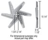 High Performance Stainless Flex Fan 15" Diameter - image 2