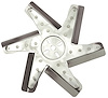 13IN HP SS Flex Fan Chrome Spider Rev Rotation - image 1