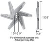 13IN HP SS Flex Fan Chrome Spider Rev Rotation - image 2
