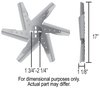 17IN HP SS Flex Fan Chrome Spider Rev Rotation - image 2