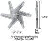 High Performance Aluminum Flex Fan 18" Diameter - image 2
