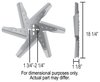 High Performance Aluminum Flex Fan 18" Diameter - image 2