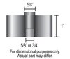 Universal Fan Spacer Length: 1" - image 2