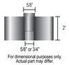 Universal Fan Spacer Length: 2.00" - image 3
