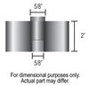 Universal Fan Spacer Length: 2" - image 2
