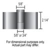 Universal Fan Spacer Length: 2.25" - image 2