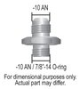 AN Aluminum Adapter Fitting -10AN x -10AN 7/8" -14 O-Ring - image 2