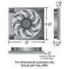 Multi-Speed Puller Fan With PWM Controller In Aluminum Shroud Universal Fit - image 4