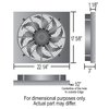 Multi-Speed Puller Fan With PWM Controller In Aluminum Shroud Universal Fit - image 4