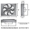 67922-215 Brushless Single Powerpack 17 in. Radiator Fan Assembly with Integrated 215 Degree PWM Controller - image 2