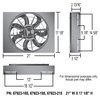 67923-195 Brushless Single Powerpack 17 in. Radiator Fan Assembly with Integrated 195 Degree PWM Controller - image 2