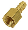Barb Straight Hose Fitting 3/8 NPT Female x 3/8 Barb