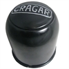 Black Center Cap Open End w/Logo Plug - image 1