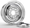 Chrome Smoothie Wheel Size: 15" x 6" Bolt Pattern: 5 x 5" & 5-1/2" Rear Spacing: 3-3/4" Offset: +6mm - image 3