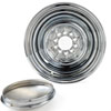 Chrome Smoothie Wheel Size: 15" x 7" Bolt Pattern: 5 x 4-1/2" & 4-3/4" Rear Spacing: 4.125" Offset: +3mm - image 4