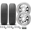 Trailer Tire and Wheel Kit Includes: (2) ST205/75R15D Trailer Tires - image 1