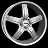 Series 701S-Hyper Silver Finish Size: 20" x 9" - image 1