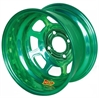 36 Series 13" x 7" AEROBrite Green Chrome Spun-Formed Race Wheel - image 1