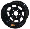 58 Series 15" x 10" Black Roll-Formed Race Wheel