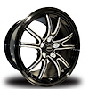 CC71065-11E Street King Bandit Eclipse Non-Beadlock Rear Wheel [Size: 17" x 10"] Black Anodized w/ Machined Accents - image 1