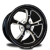 CFV22CAQ-10E StreetFighter Retro Front Wheel [Size: 18" x 5"] Eclipse Finish - image 1