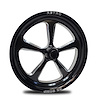 CS174004-10E Retro Eclipse Spindle-Mount Front Wheel [Size: 17" x 4"] Black Anodized w/ Machined Accents - image 1