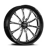 CS53511-05E Exile-S Eclipse Front Wheel [Size: 15" x 3.50"] Black Anodized w/ Machined Accents