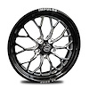 CS53512-14E Impulse Eclipse Front Wheel [Size: 15" x 3.50"] Black Anodized w/ Machined Accents - image 1
