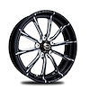 CS53533-02EP Exile Eclipse Prism Front Wheel [Size: 15" x 3.50"] Black Anodized w/ Polished/Machined Accents - image 1