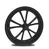 CS72234-01B Torx Black Spindle-Mount Front Wheel [Size: 17" x 2.25"] Solid Black - image 1