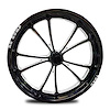 CS72234-01E Torx Eclipse Spindle-Mount Front Wheel [Size: 17" x 2.25"] Black Anodized w/ Machined Accents - image 1