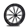 CS72234-06E Hammer-S Eclipse Spindle-Mount Front Wheel [Size: 17" x 2.25"] Black Anodized w/ Machined Accents - image 1