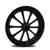 CS74004-02B Exile Black Spindle-Mount Front Wheel [Size: 17" x 4"] Solid Black - image 1