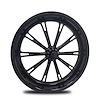 CS74004-06B Hammer-S Black Spindle-Mount Front Wheel [Size: 17" x 4"] Solid Black - image 1