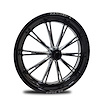 CS74004-06EP Hammer-S Eclipse Prism Spindle-Mount Front Wheel [Size: 17" x 4"] Black Anodized w/ Polished/Machined Accents - image 1